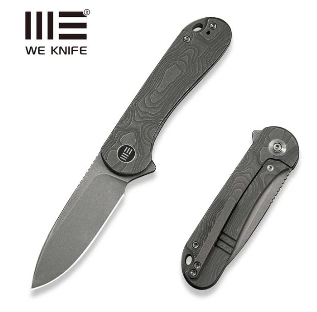 WE18062XA-2 - We Knife Elementum Gray Titanium, CPM MagnaCut