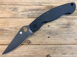 36GPBK - Spyderco Military Black, G-10, CPM-S30V steel