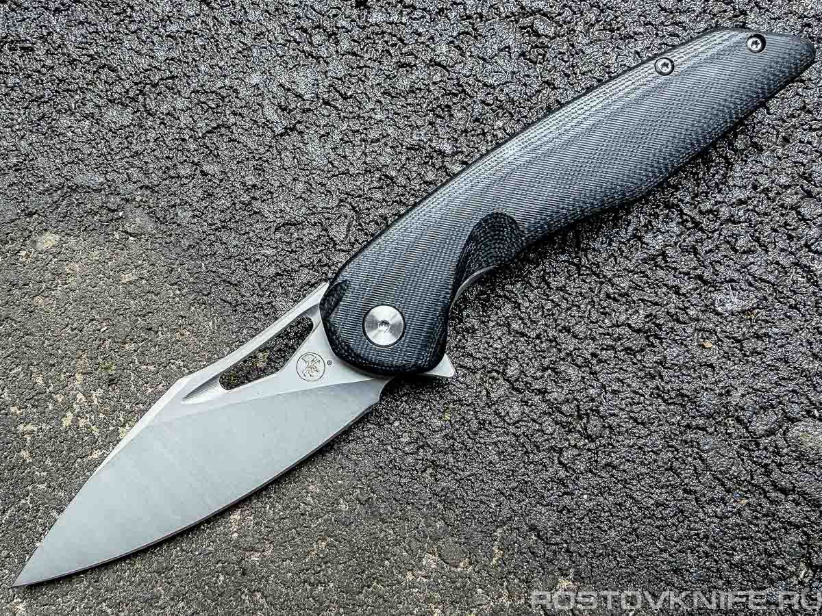FD039 Нож туристический складной, черный G10
