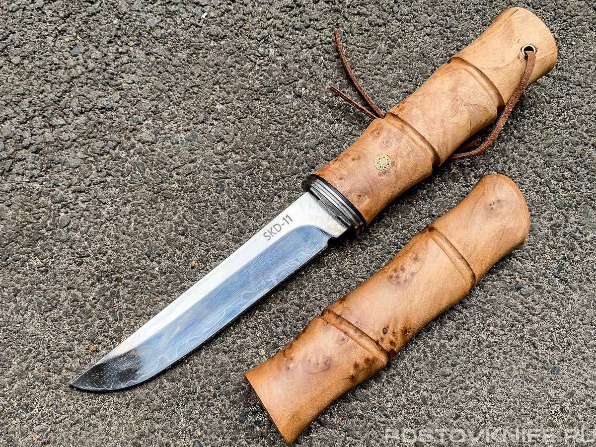TK09 Tanto Kap SKD-11 Нож туристический нескладной