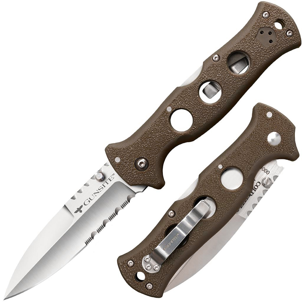 CS10ABV3 - Cold Steel Gunsite Counter Point 1 Combo-edge, AUS-10