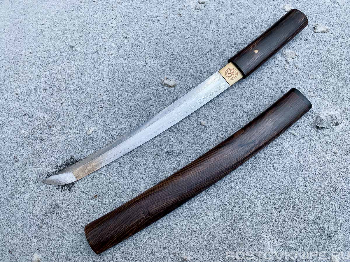 Казешини - танто сувенирный, дамасская сталь
