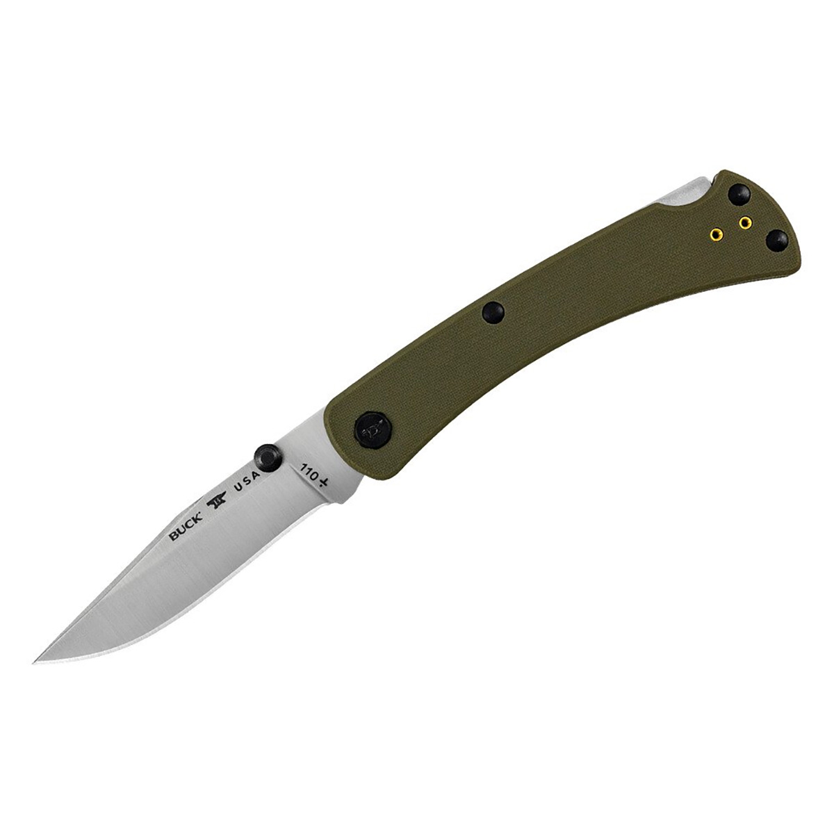 B0110GRS3 - Buck 110 Slim Pro TRX Green, CPM-S30V steel