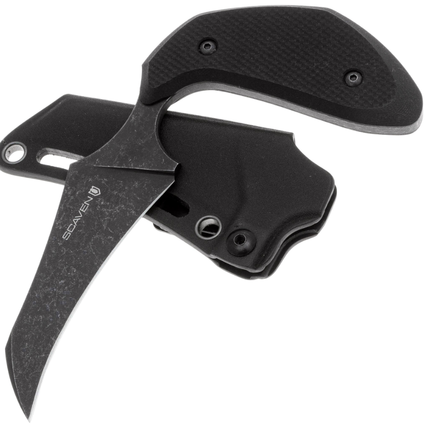 N.C.Custom - Scaven Black Stonewash,AUS-8 steel, G10
