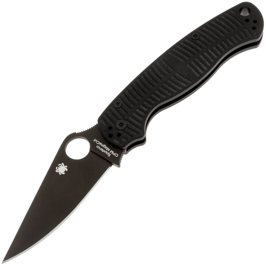 81GMCBKP2 - Spyderco Paramilitary 2 Salt Black G10, CPM Magnacut