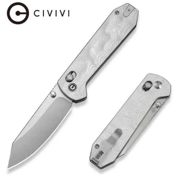C25027-2 - Civivi Over Yonder G10/Aluminium Foil, Sandvik 14C28N