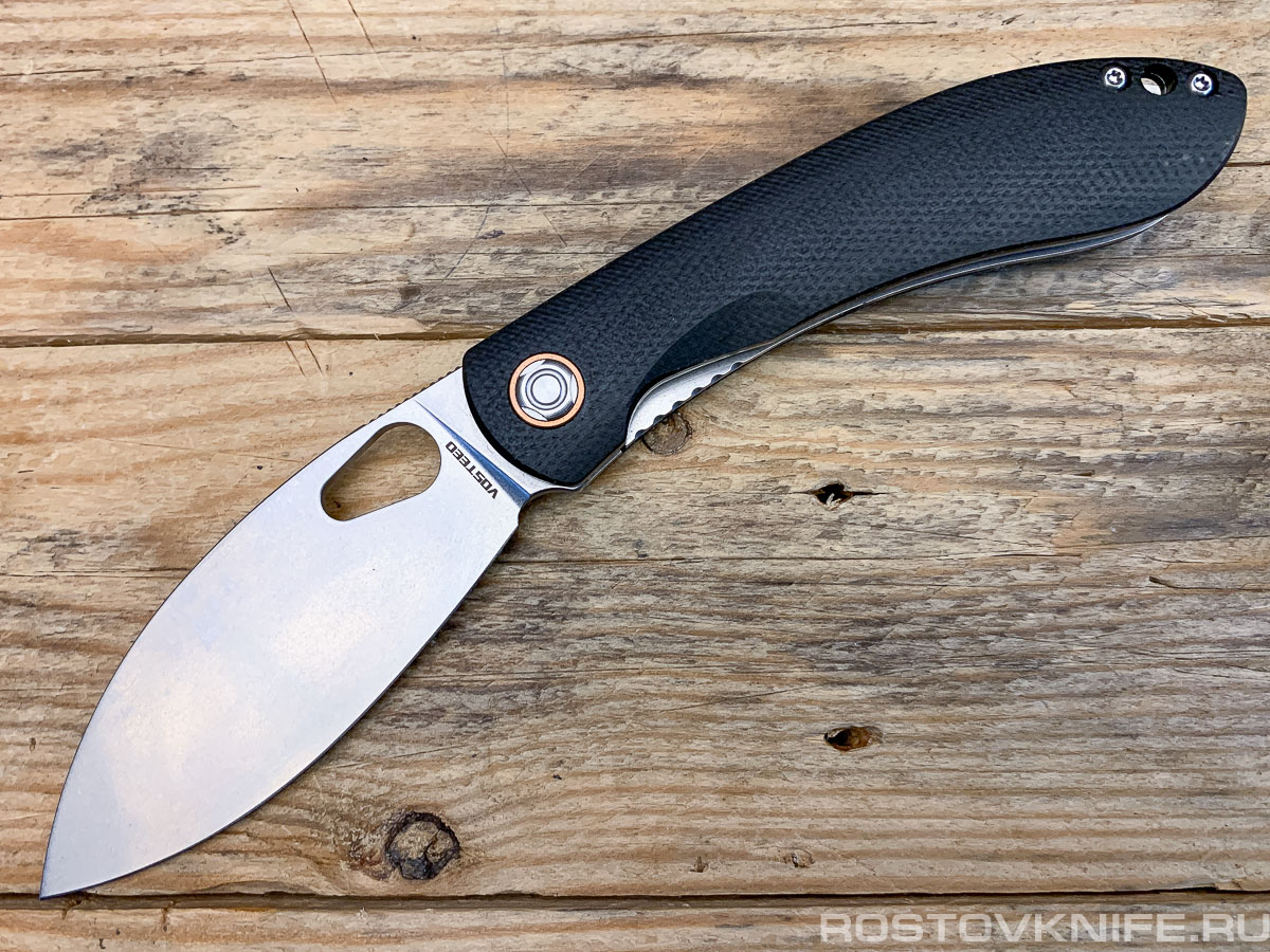 NSTH32NWMK - Vosteed Nightshade TH Black micarta, Nitro-V steel
