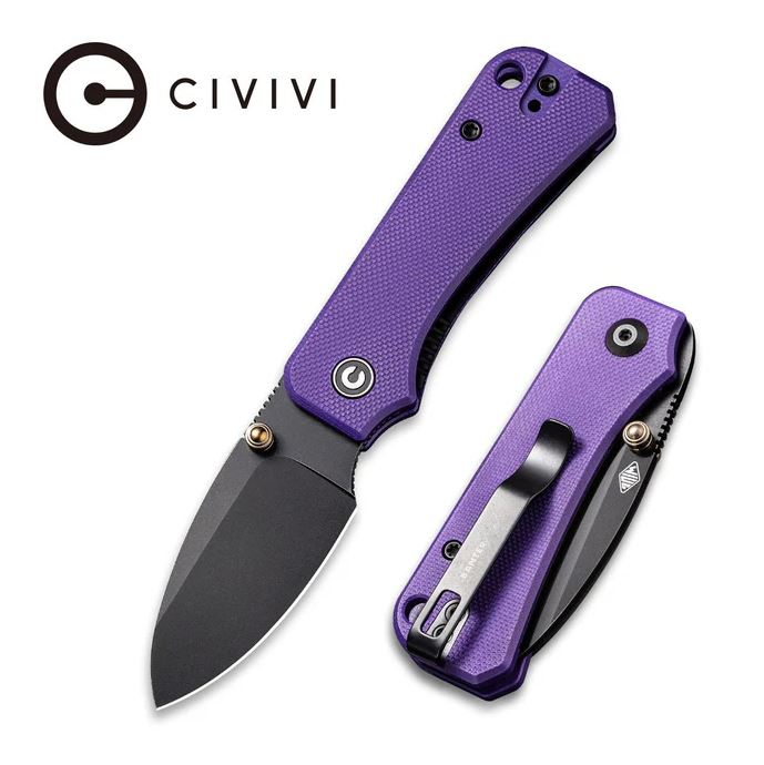 C19068S-4 - Civivi Baby Banter Purple G-10, Nitro-V