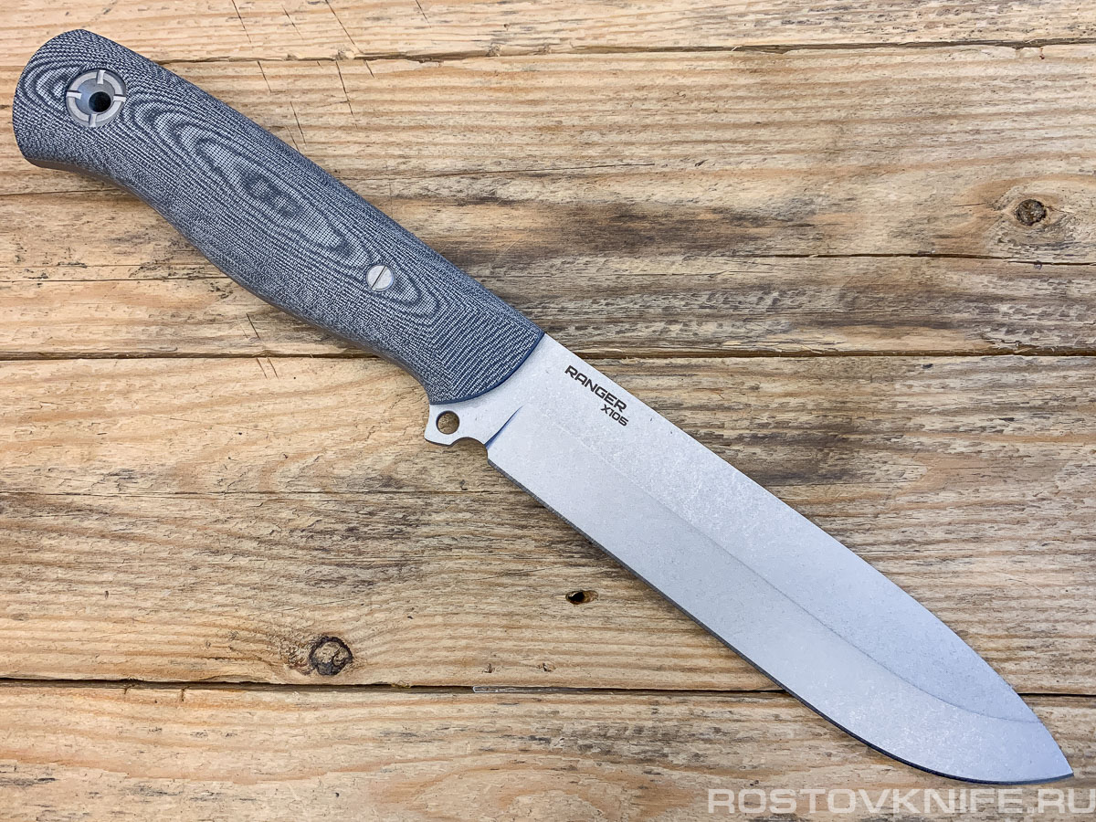 N.C.Custom - Ranger SW, AUS-10, Micarta, Leather sheath