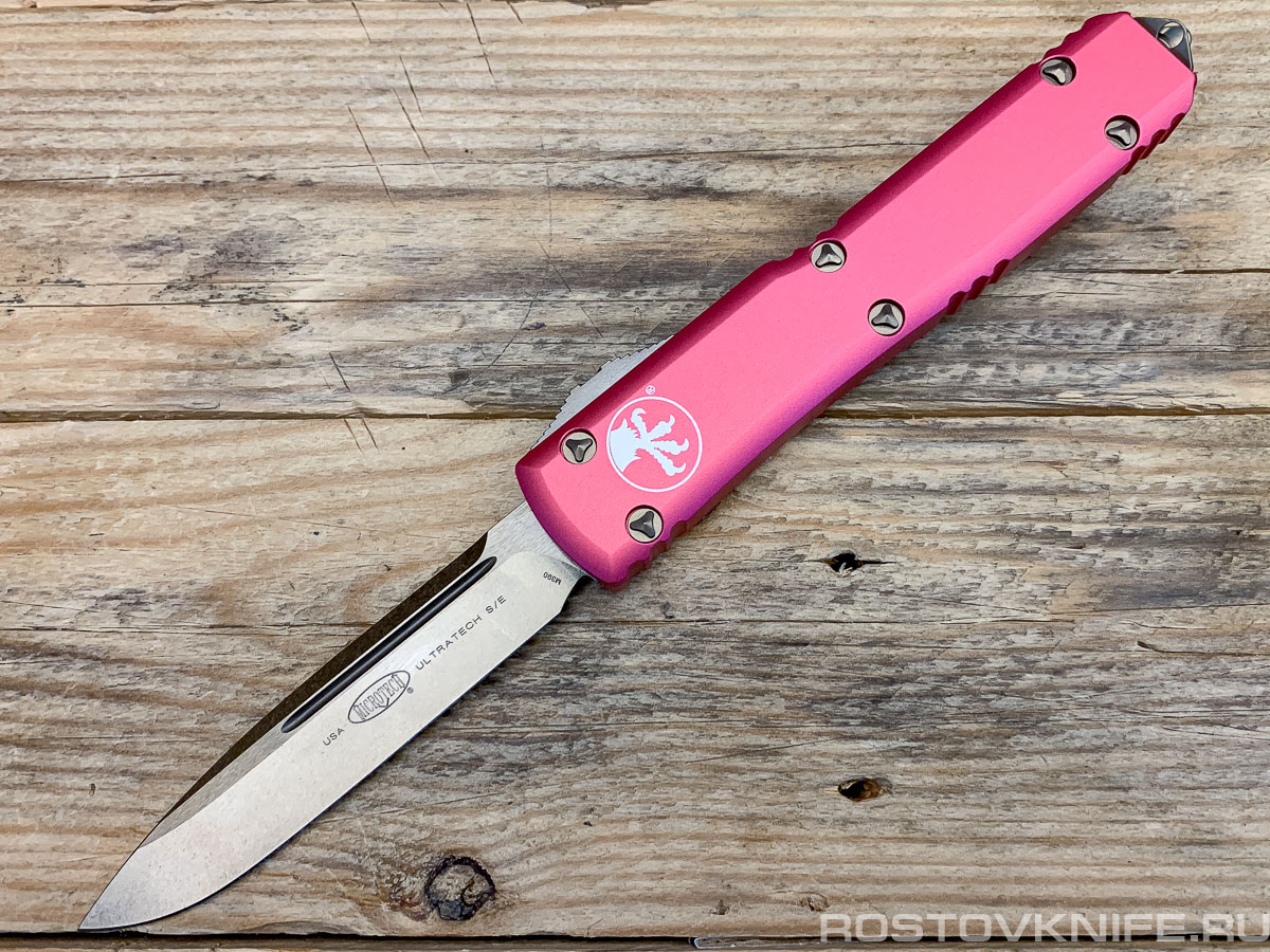 MT-121-13PK - Microtech Ultratech S/E Pink Bronzed, M390 steel