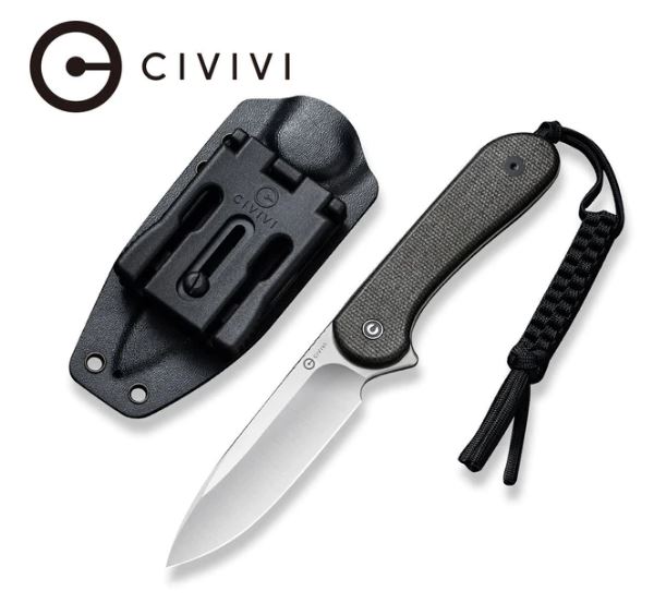 C2105B - Civivi Fixed Blade Elementum Micarta, D2