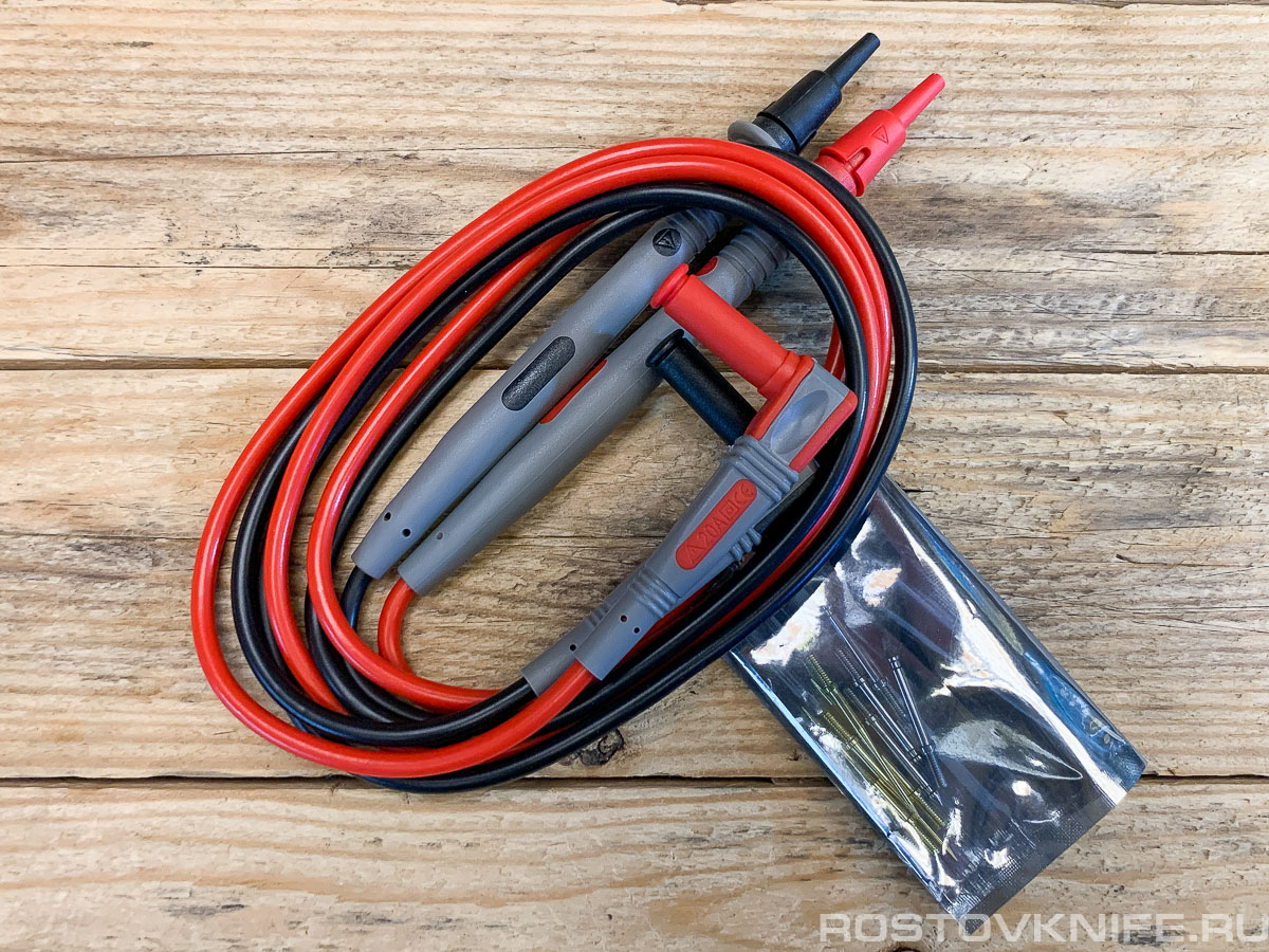 P1503 - Щупы из мягкого ПВХ 1,2м со сменным набором игл (2 пары острых, 2 пары обычных), Cleqee
