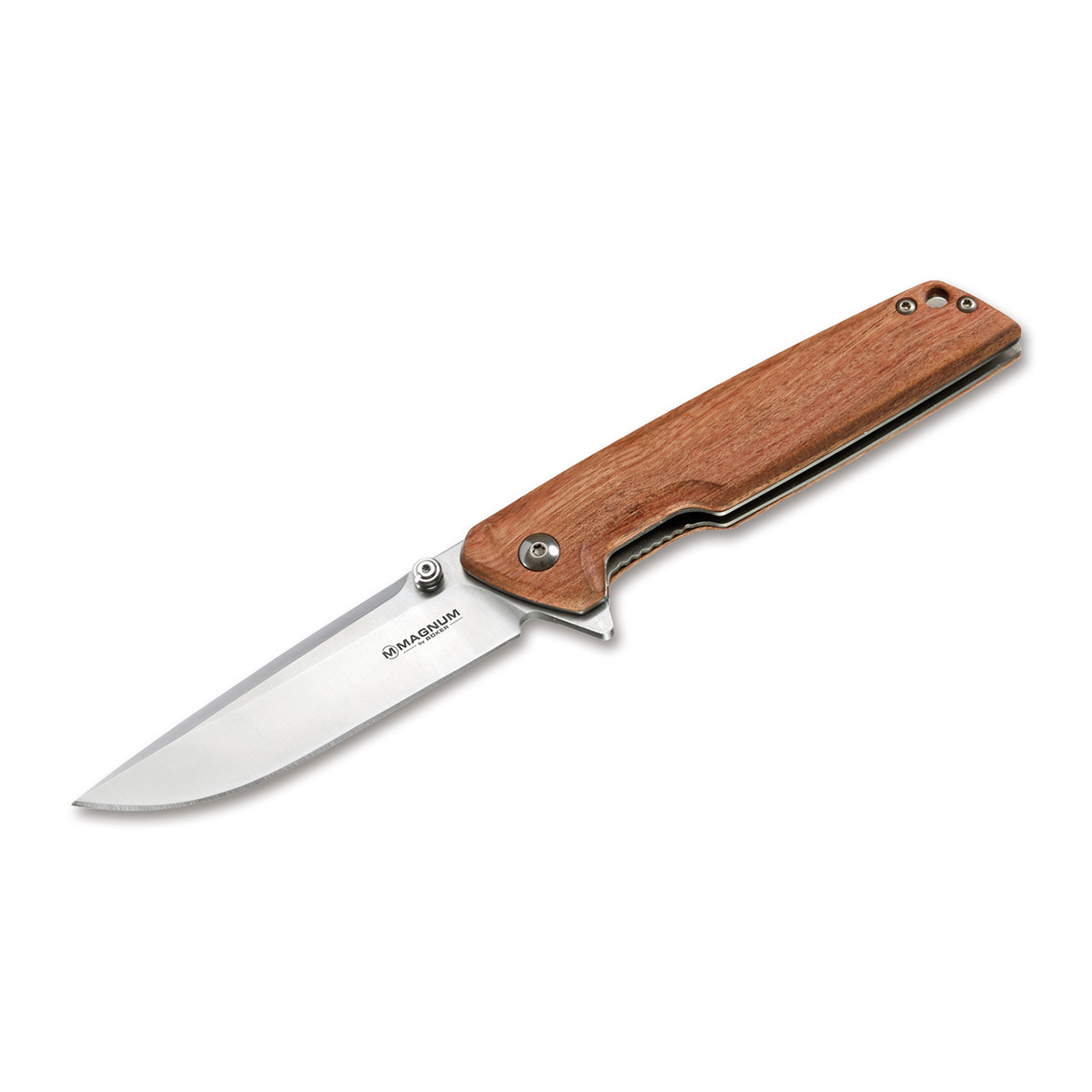 01MB723 - Magnum by Boker - Straight Brother Wood, 440A