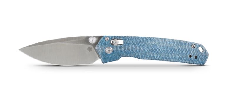 A2301 - Vosteed Mini Psyop Blue Norplex UltreX micarta, Bohler Elmax