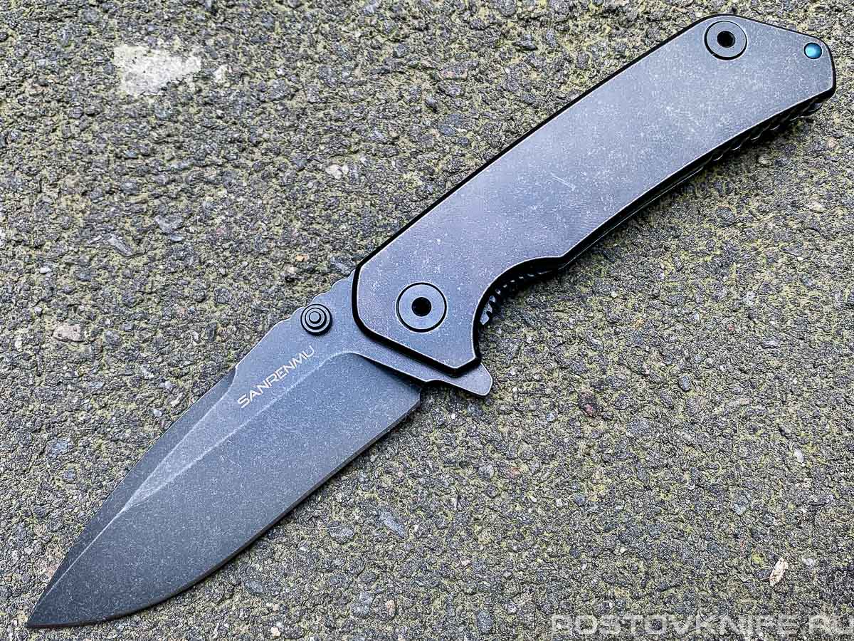 9008-SB - SANRENMU складной нож, 12C27 steel