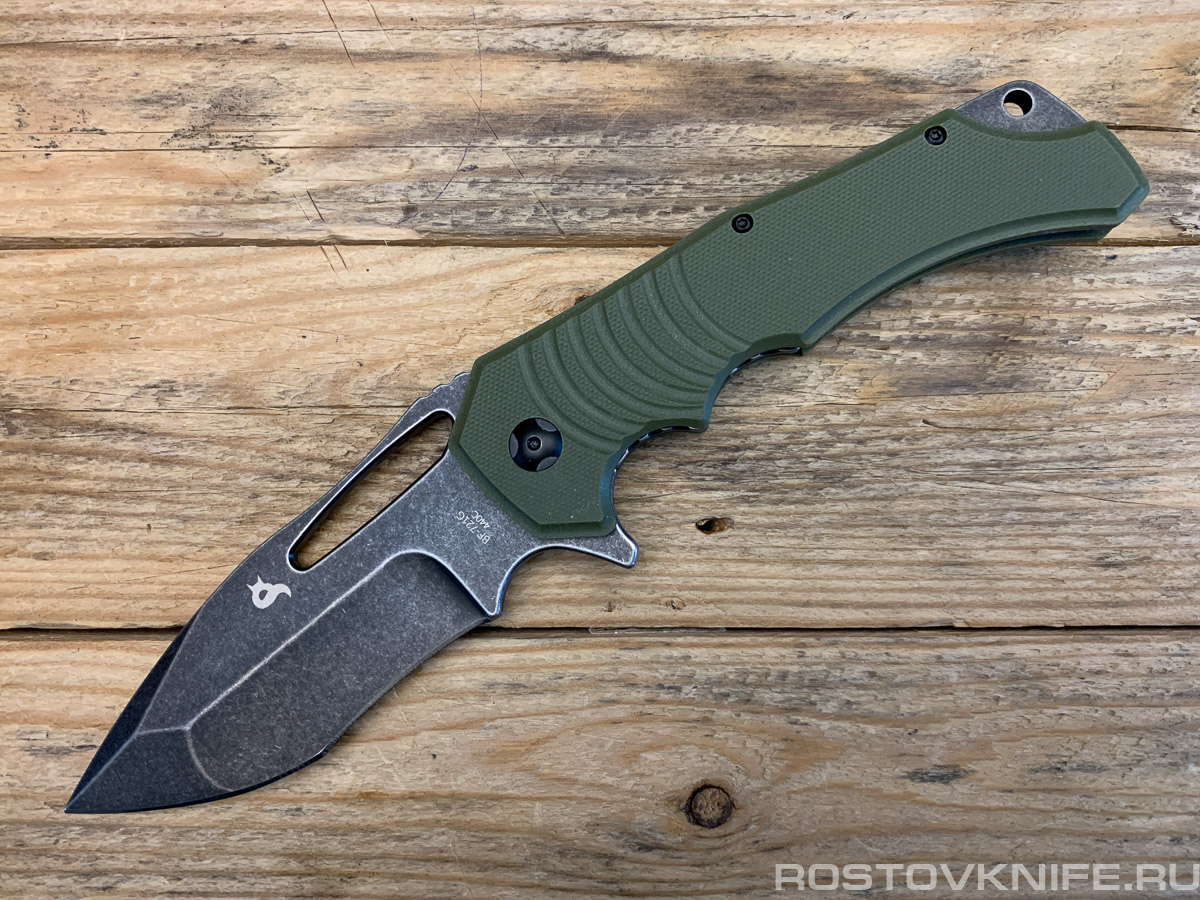 FBF-721G - Fox Hugin Green, 440C steel