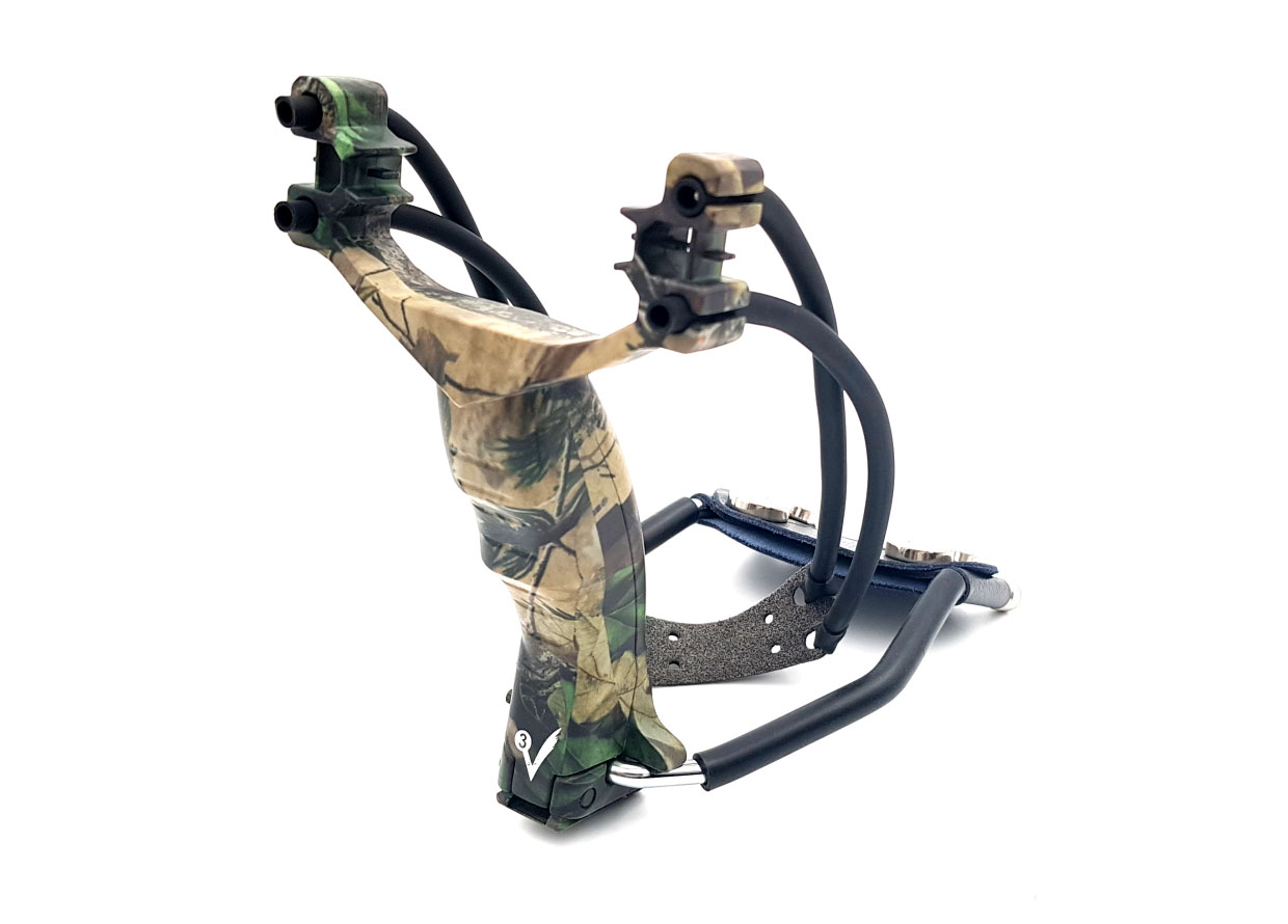 Рогатка CS CAMO с комплектом для боуфишинга, камуфляжная