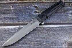 Alpha AUS-8 SW (Stonewash, Черная рукоять, Камо ножны), Kizlyar Supreme