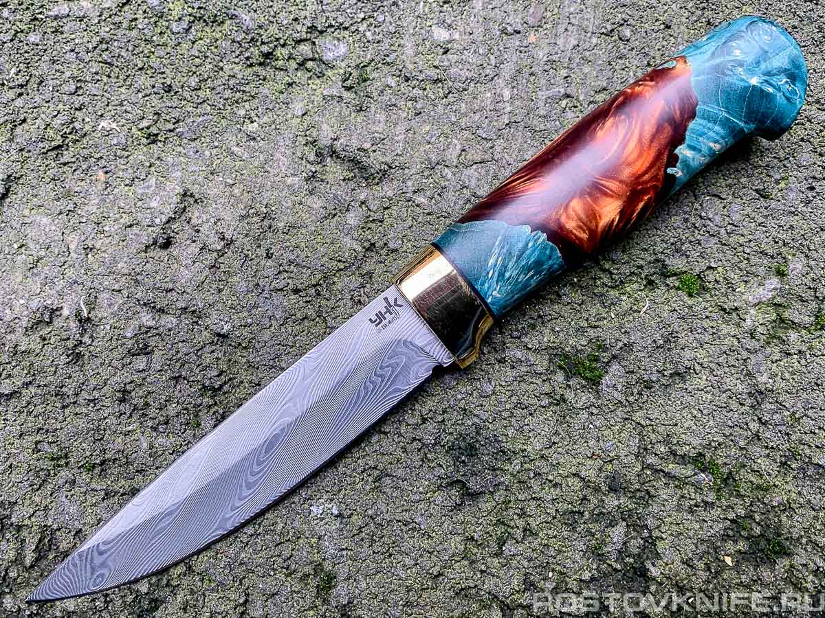 Уральская ножевая компания - Страж-2 кап клена/акрил, дамаск