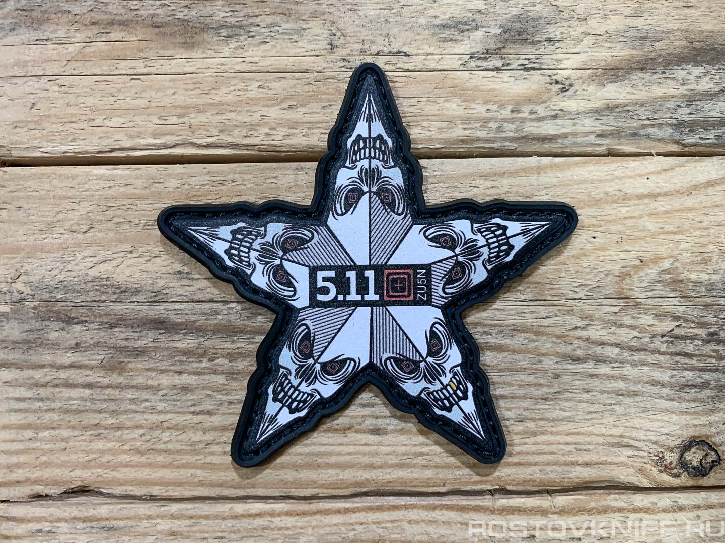 5.11 Skull star - патч ПВХ