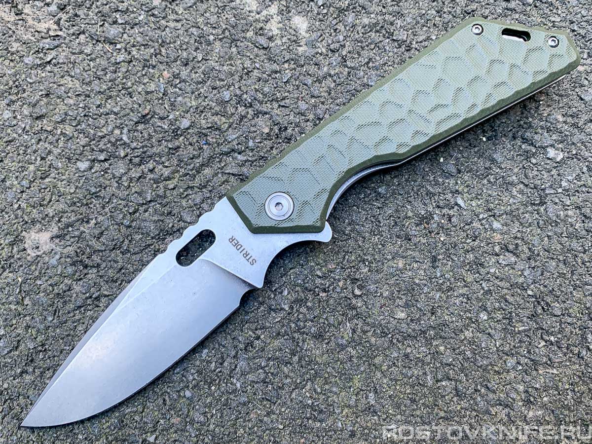 FD013G Нож туристический складной, олива G10, SW