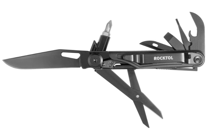 ST02B - Rocktol 12 в 1 с титановой рукоятью, нож-мультитул