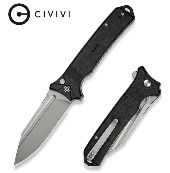 C23080-2 - Civivi Neurohapric Shredded Black G10, Nitro-V