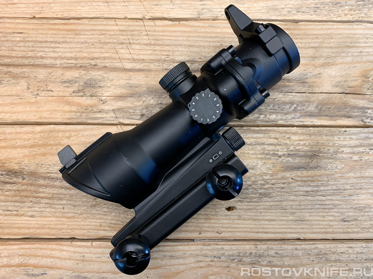 Прицел коллиматорный HD30F ACOG type 1x30 на Weawer, черный