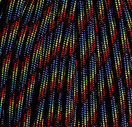 Paracord 550 Dark Rainbow
