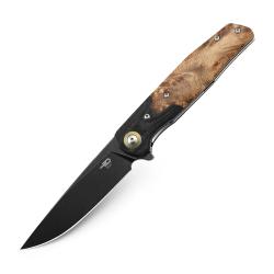BG19E - Bestech Ascot G10/Carbon/Wood, 14C28N steel