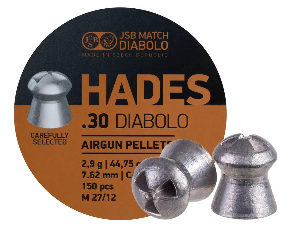 Пуля 7,62 мм/2,9 гр/150 шт - JSB Hades .30 Diabolo