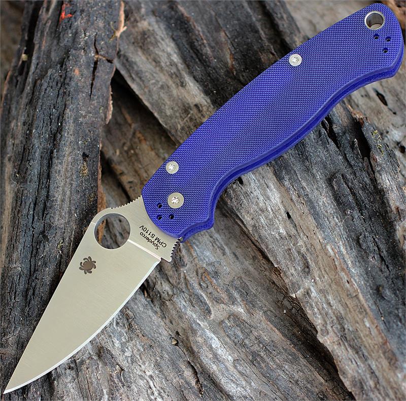 81GPDBL2 - Spyderco Paramilitary 2 Dark Blue , CPM-S110V