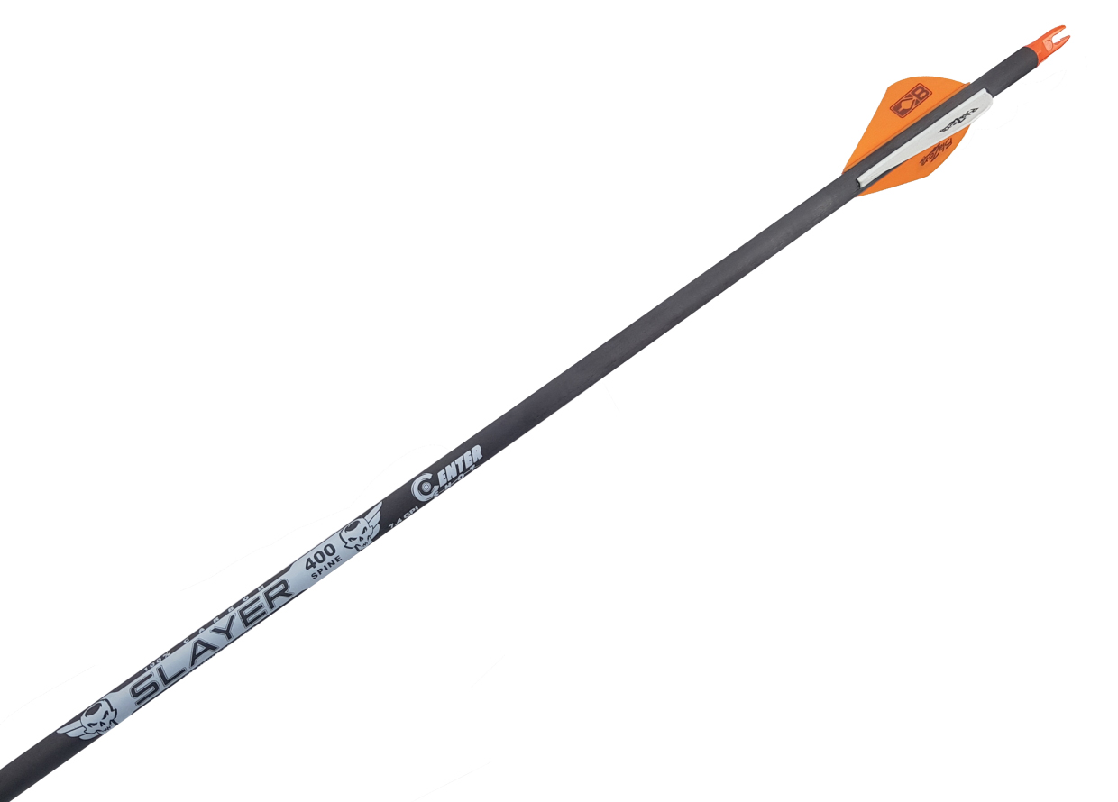 Стрела лучная карбоновая CS SLAYER 400 Оперение Parabolic 3"