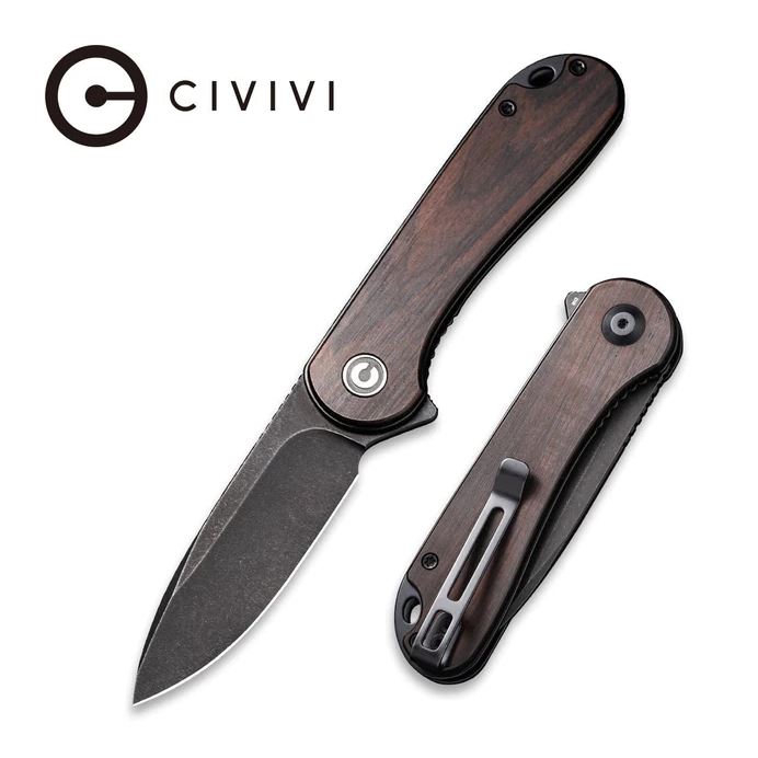 C907W - Civivi Elementum Ebony wood, D2 steel