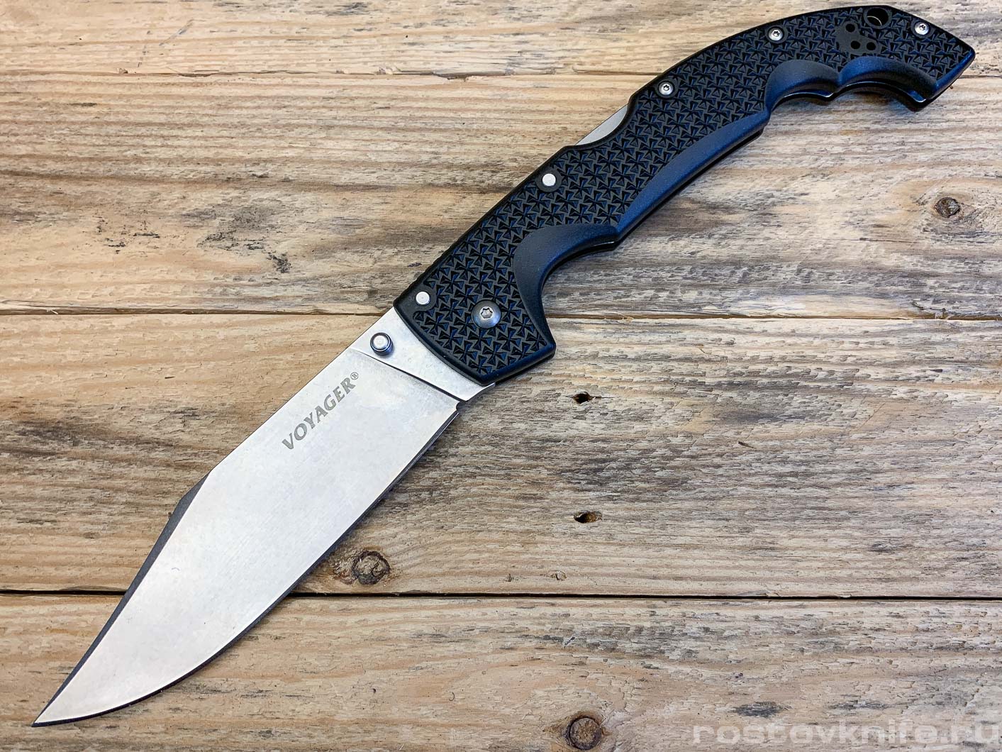 CS29AXC - Cold Steel Voyager Clip Extra Large Plain Edge, AUS-10A steel