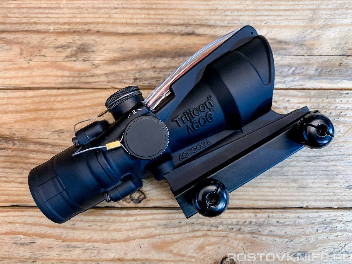 Прицел коллиматорный C3A Trijicon ACOG4Х32 на Weawer, черный, реплика