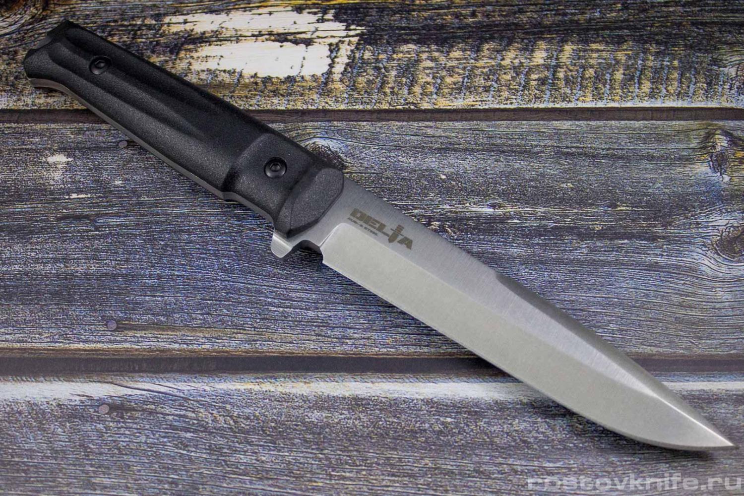 Delta AUS-8 S+SW (Stonewash, Черная рукоять, Камо ножны), Kizlyar Supreme