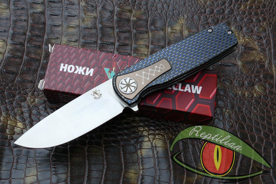 Steelclaw - Идол-02 Blue Carbon fiber, D2 steel