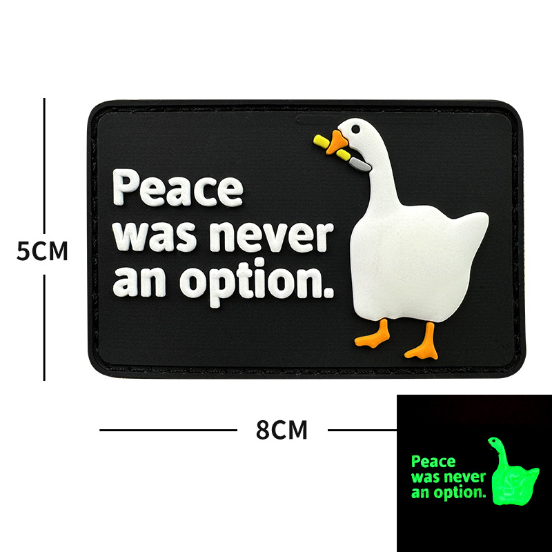 Peace was never an option (прямоугольный) - патч ПВХ