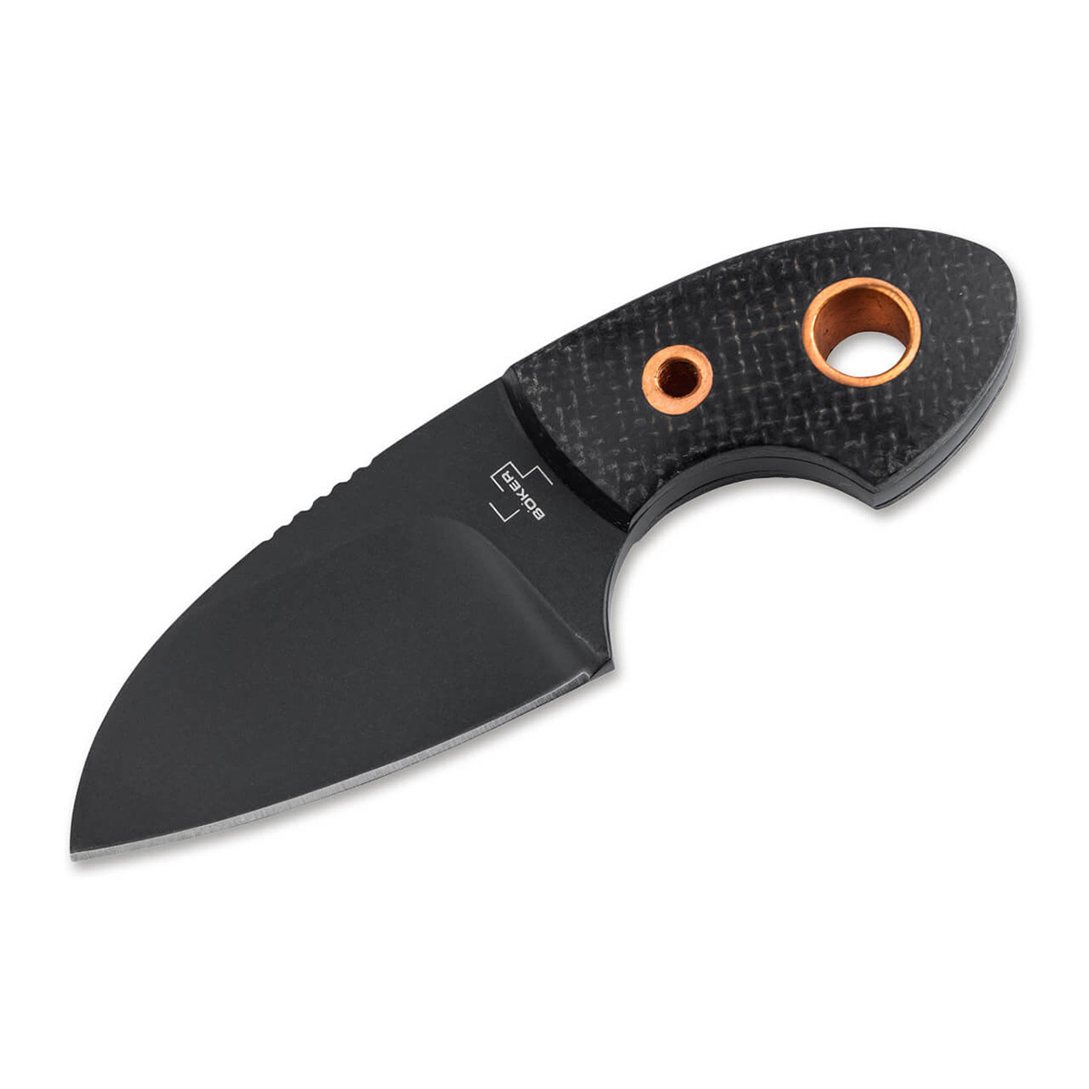 02BO084 - Boker Gnome All Black Copper/Micarta, D2