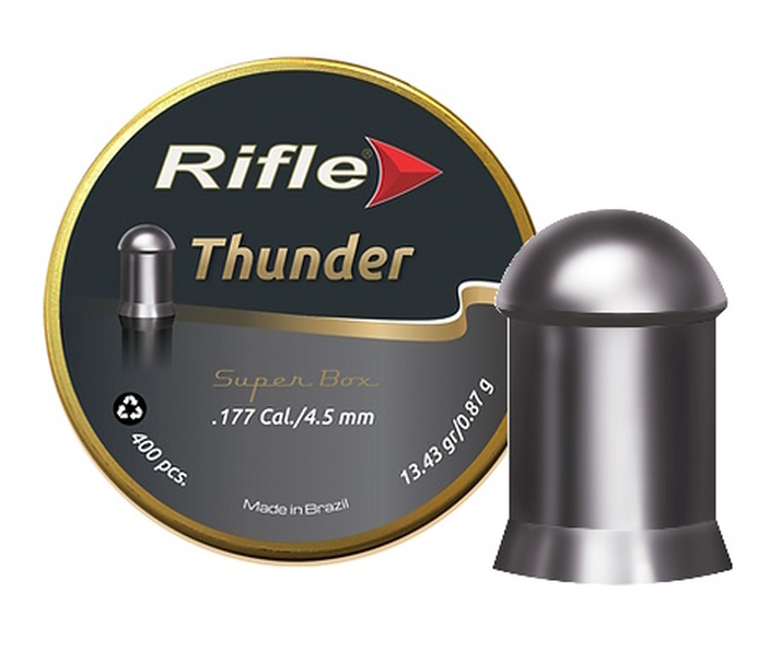 Пуля RIFLE Thunder 4,5мм 0,87гр 400шт