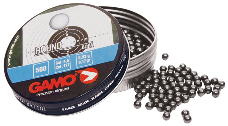 Пуля пневм. Gamo "ROUND bola" 4,5 к/0,53 г/500 шт, 6320334