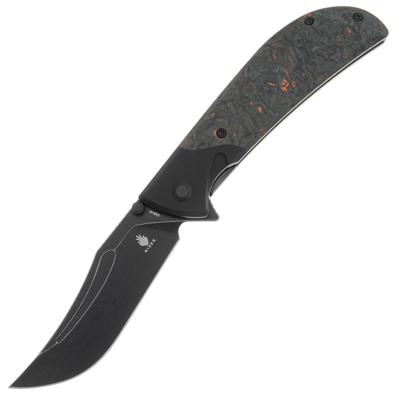 Ki4647A1 - Kizer Phoenix Dark Matter Carbon fiber, CPM-S35VN