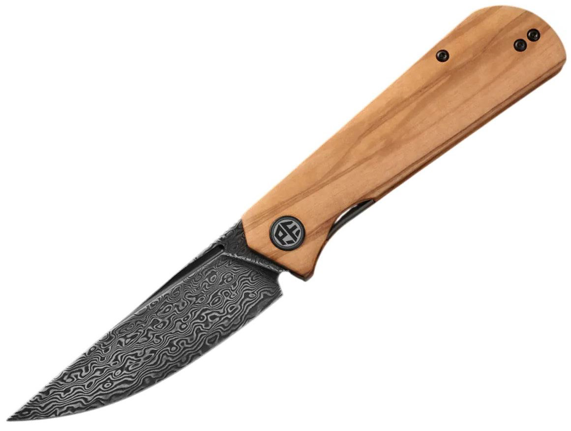 PFP07OWODDM - Petrified Fish Viking Olive Wood, Damascus