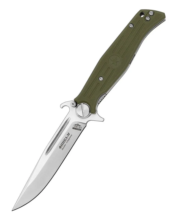 НОКС - Финка-М, AUS-8 светл. клин., зеленый G10 Арт. 348-185406