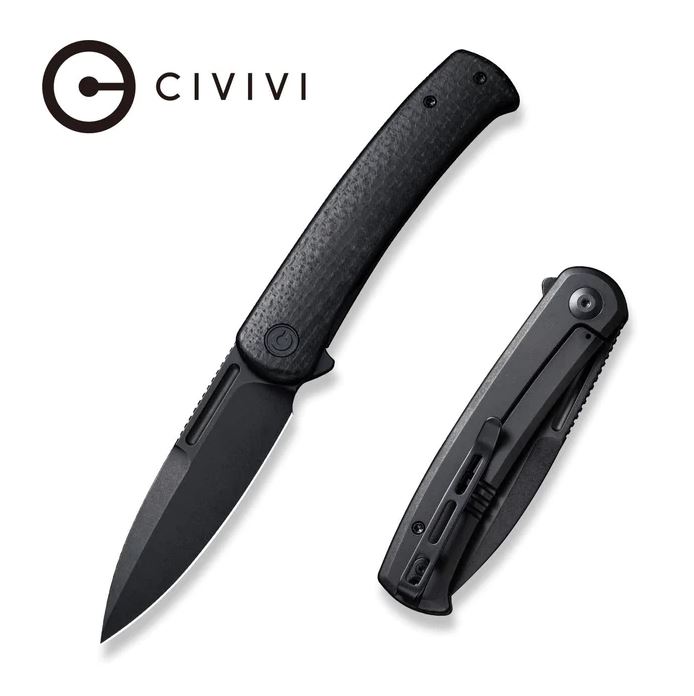 C21025B-2 - Civivi Cetos All Black micarta, 14C28N steel