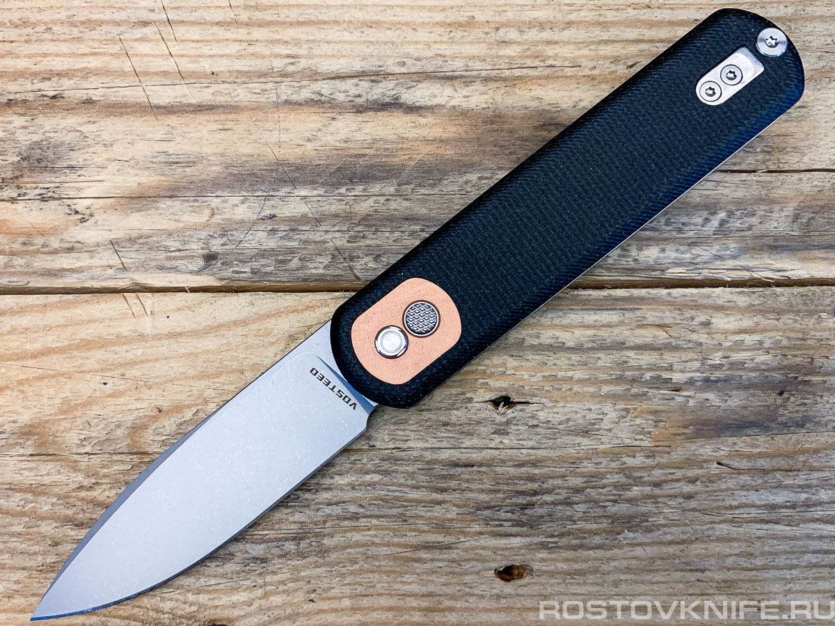 CG3SVM2 - Vosteed Corgi Black micarta, 14C28N steel