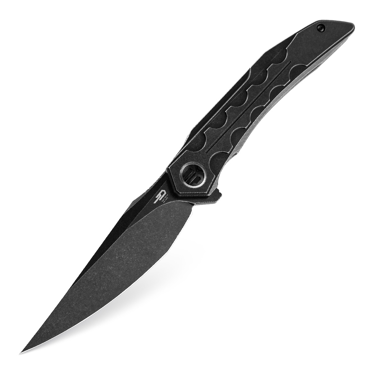 BT2009B - Bestech Samari Black Titanium, Bohler M390 steel