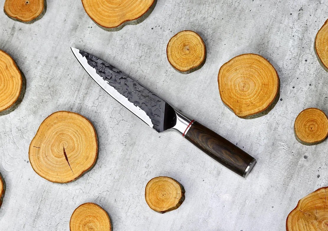 YW015B-7 - Нож шеф Chenchuji венге 165мм, Stainless steel