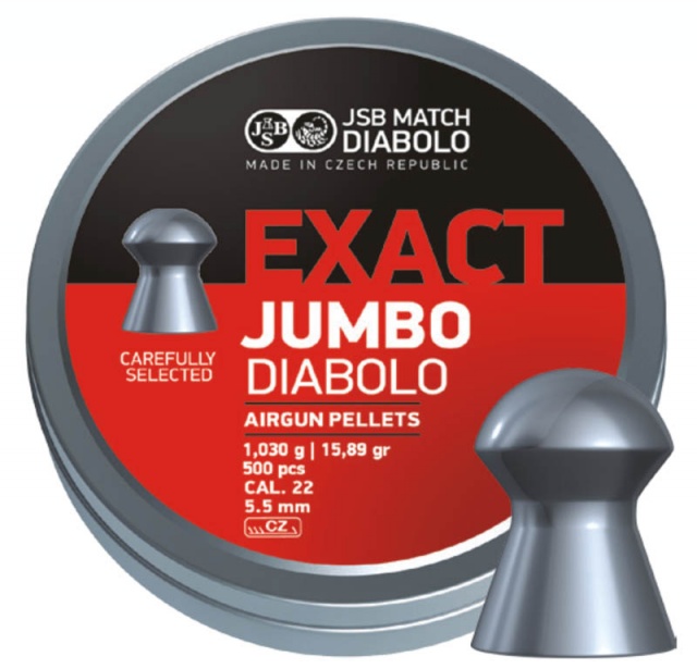 Пуля 5,5 мм/ 1,030 гр/ 500 шт - JSB EXACT jumbo Diabolo